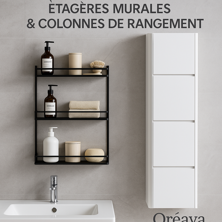 Étagères murales et colonnes de rangement