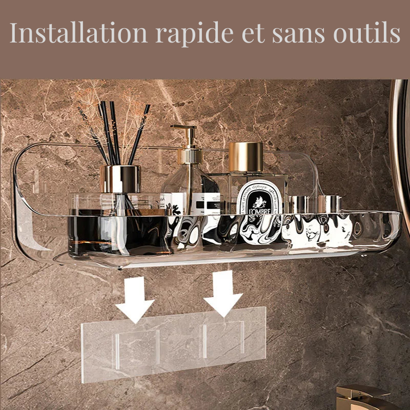 Étagère murale acrylique – Sans perçage, transparente et élégante