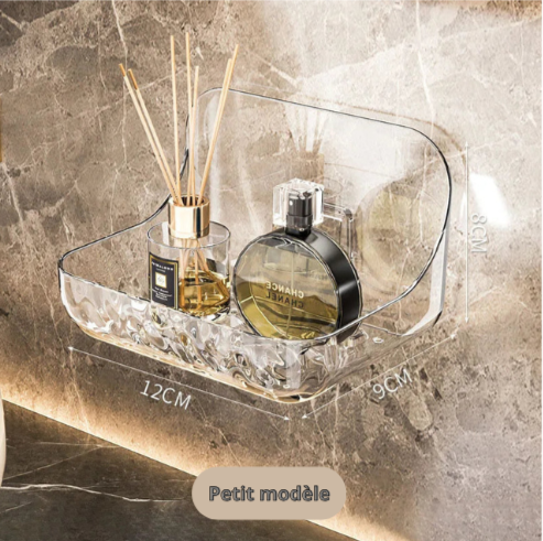Étagère murale acrylique – Sans perçage, transparente et élégante