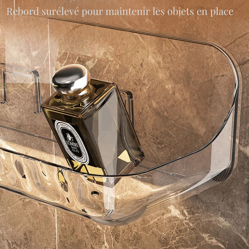 Étagère murale acrylique – Sans perçage, transparente et élégante