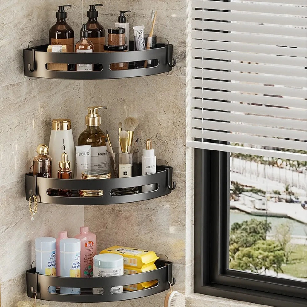 Étagères de Douche Sans Perçage – Lot de 1 à 3 Supports Muraux