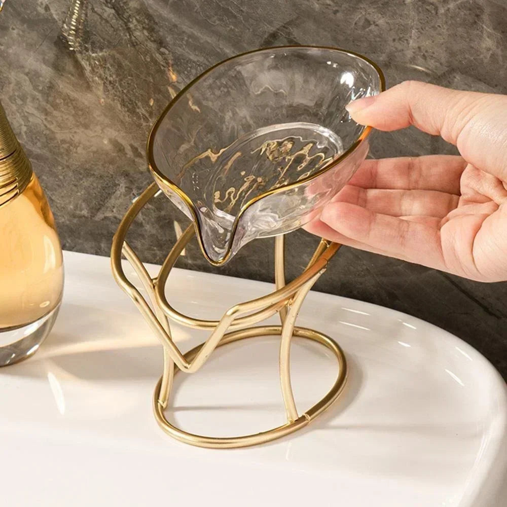 Porte-Savon Feuille Oréava – Design Élégant avec Auto-Drainage