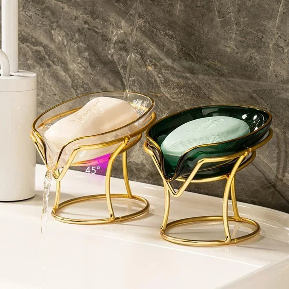 Porte-Savon Feuille Oréava – Design Élégant avec Auto-Drainage