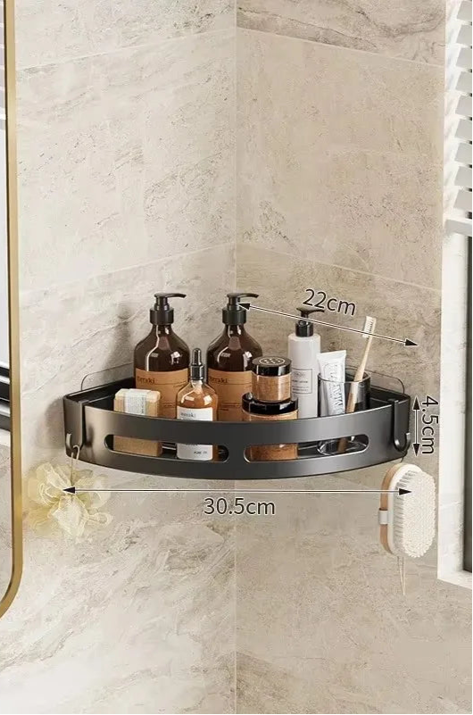 Étagères de Douche Sans Perçage – Lot de 1 à 3 Supports Muraux