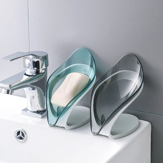 Porte-savon feuille mural – Design naturel & drainant