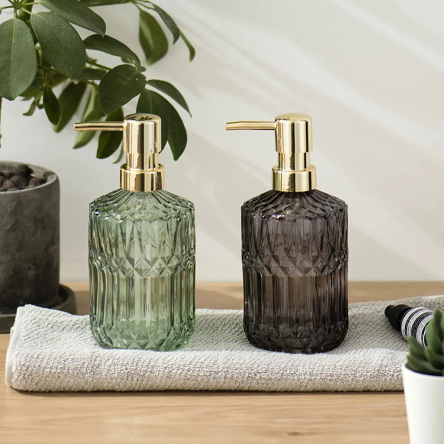 Flacon Distributeur Oréava | Verre Transparent & Pompe Design