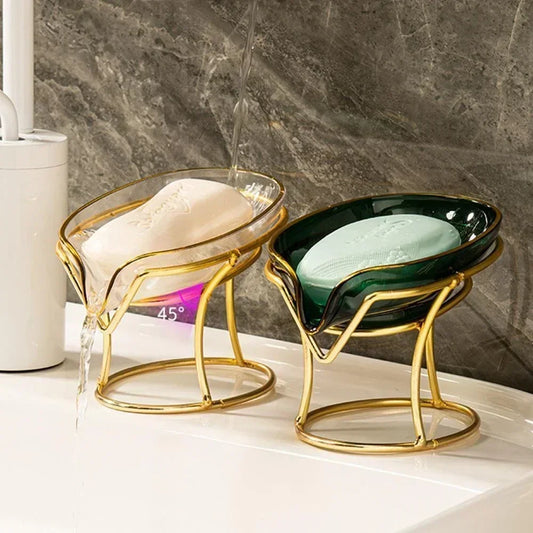 Porte-Savon Feuille Oréava – Design Élégant avec Auto-Drainage