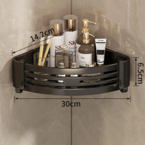 S4afec4deb4b94bdebc7e999fa487406dX.jpg Étagère d’Angle de Douche – Fixation Murale Sans Perçage
